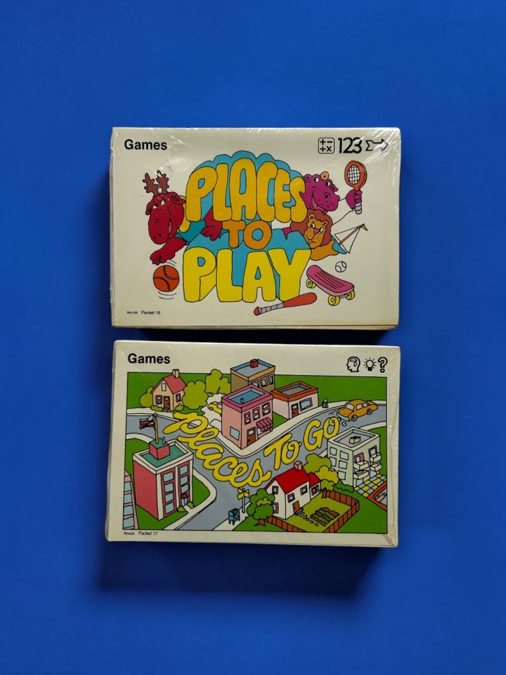 RARE Vintage 1982 Weekly Reader Game Pre-school Students Activity Game(Lot of 2)